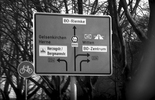 Schild in Bochum